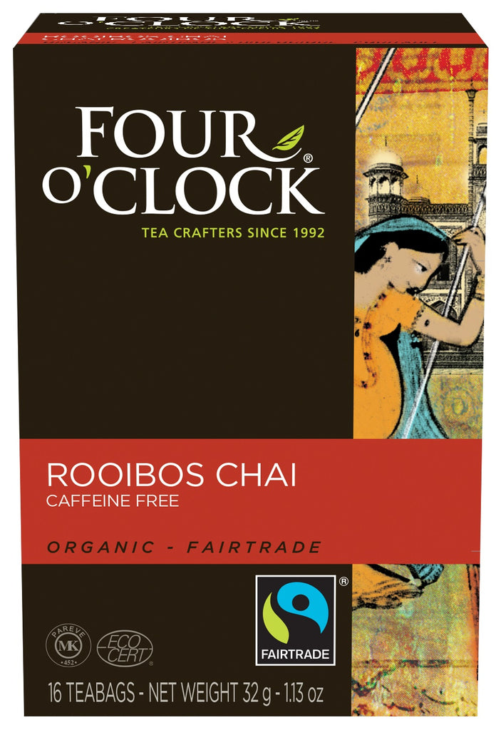 Four O'Clock Tea Rooibos Herbal Chai Tea Org (6-16ct) (jit) - Pantree Food Service