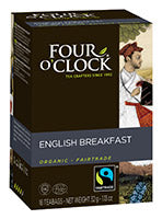 Four O'Clock Tea English Breakfast Tea Org-16ct (6-32ct) (jit) - Pantree Food Service