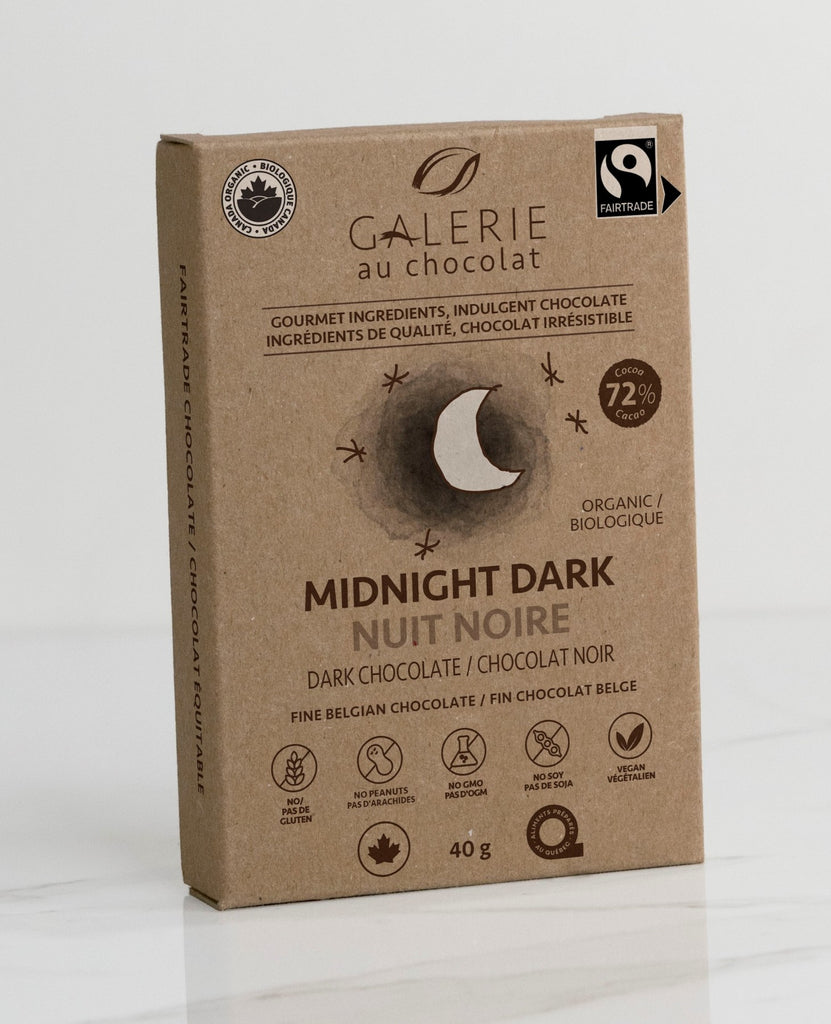 Galerie au Chocolat Snack'n'Go Midnight Dark Chocolate Bar (12-40 g) (jit) - Pantree Food Service