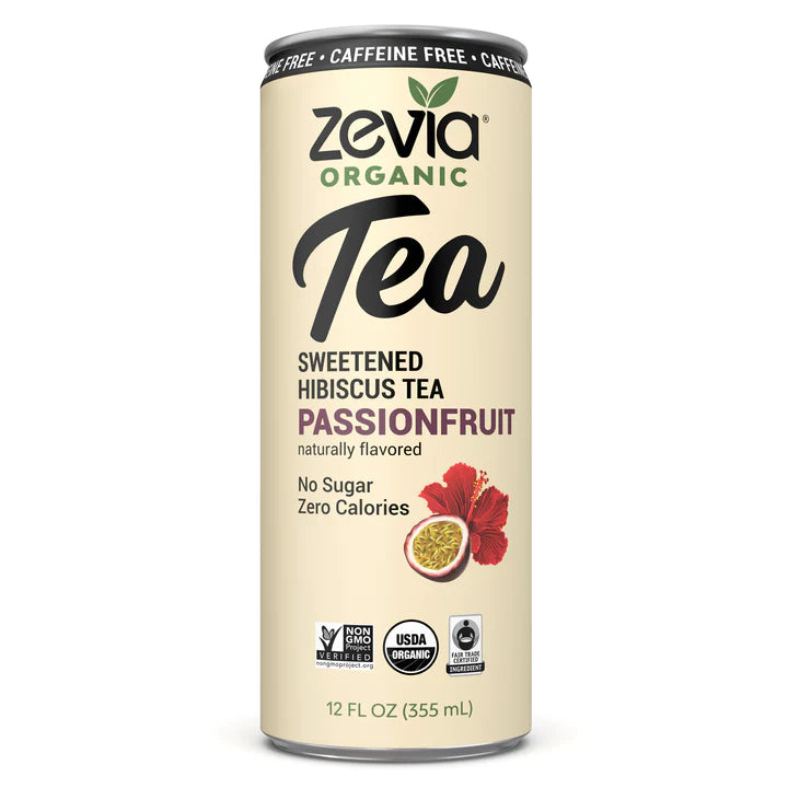 Zevia CF Hibiscus Passionfruit Tea (12x355ml) (jit) - Pantree Food Service
