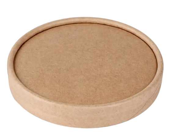 Kraft Soup Bowl Paper Lid (500 Pcs)(JIT) - Pantree Food Service