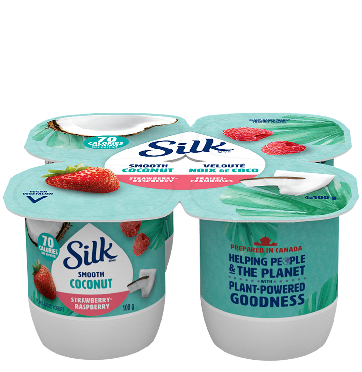 Silk Plant Based Strawberry Raspberry Yogurt (24x100g) (jit) - Pantree Food Service
