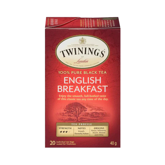 Twinings Tea - English Breakfast Tea (20 bags) - Pantree