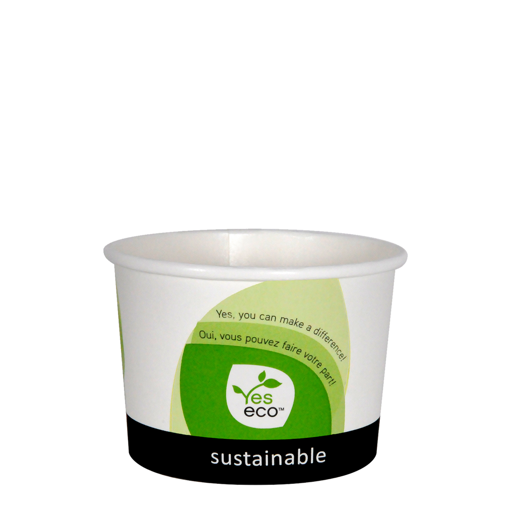 12 oz Eco Soup Bowls (500 Per Case) - Compostable - Pantree Food Service