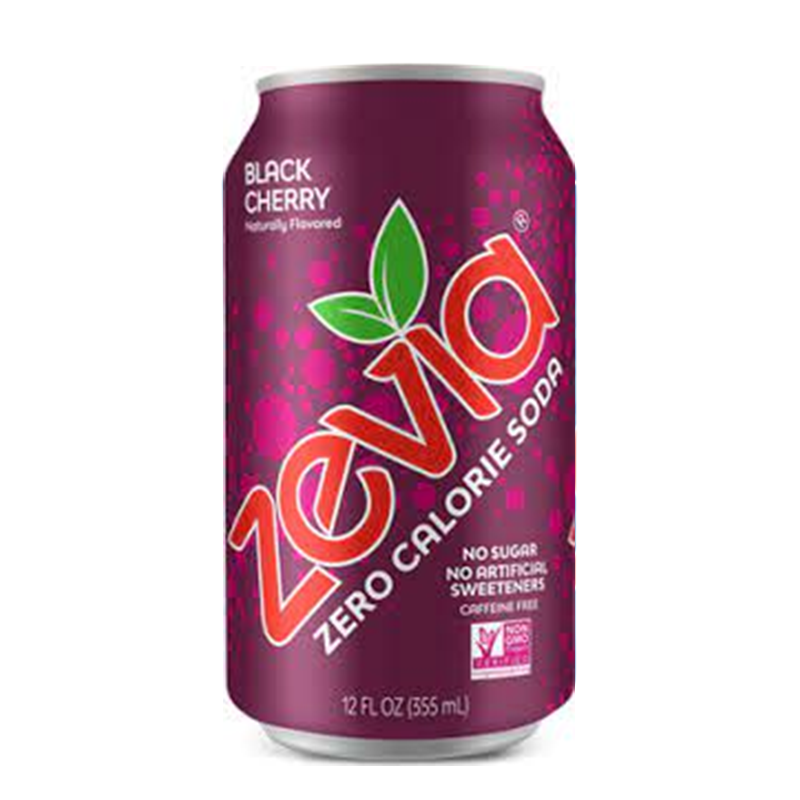 Zevia Soda - Black Cherry (24x355ml) (jit) - Pantree Food Service