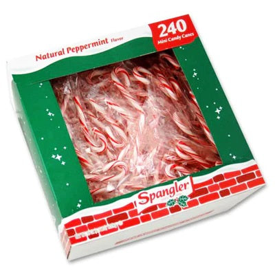 Spangler - Peppermint Mini Candy Canes 240 Count - Pantree Food Service