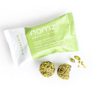 nomz - Energy Bites - Pistachio (12 pouches / 24 energy bites) - Pantree Food Service