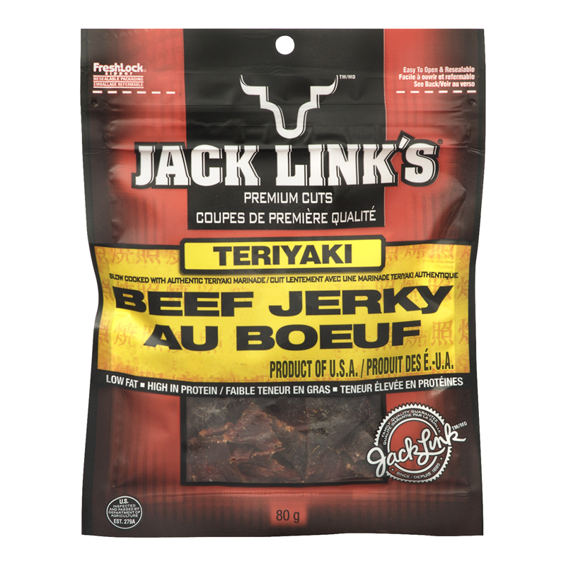 Jack Link's Beef Jerky - Teriyaki (12-80 g) (jit) - Pantree Food Service