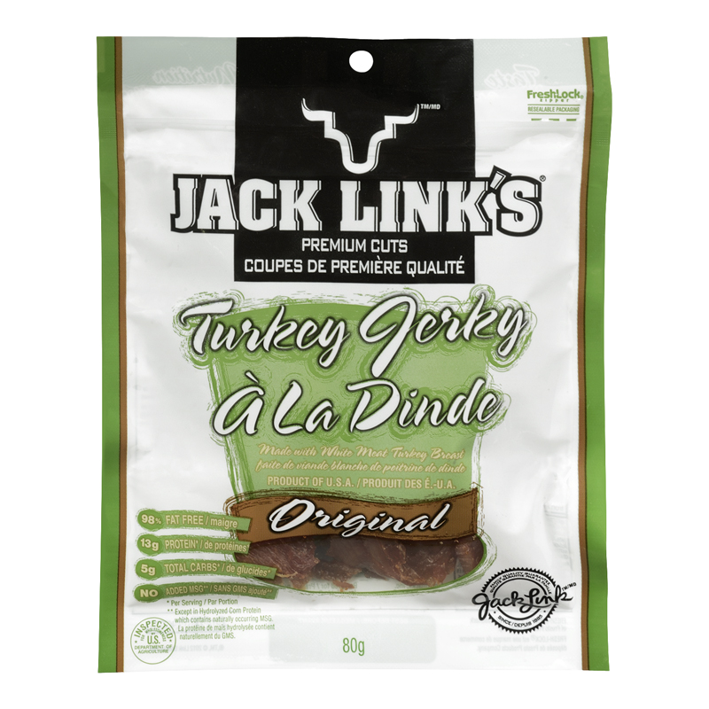 Jack Link's Turkey Jerky (12-80 g) (jit) - Pantree Food Service