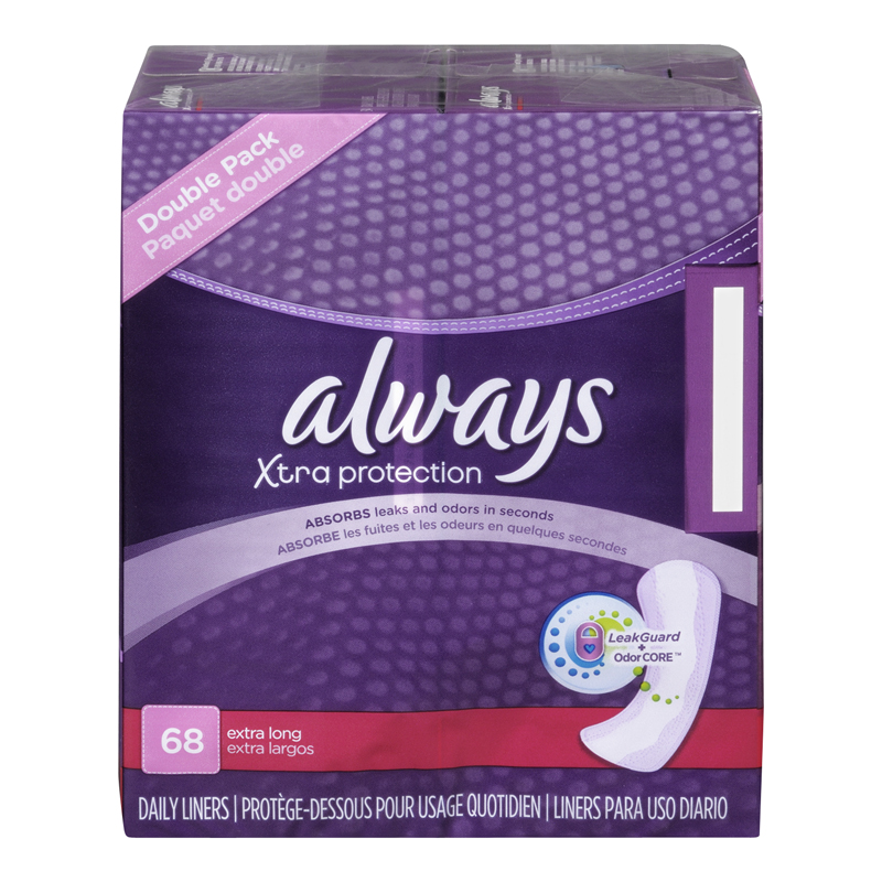 Always Liner Max Protect Unscented (4-68 ea) (jit) - Pantree Food Service