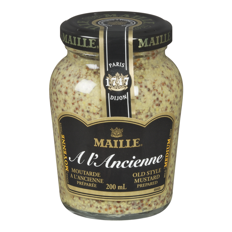 Maille Old Style Whole Grained Mustard (12-200 mL) (jit) - Pantree Food Service