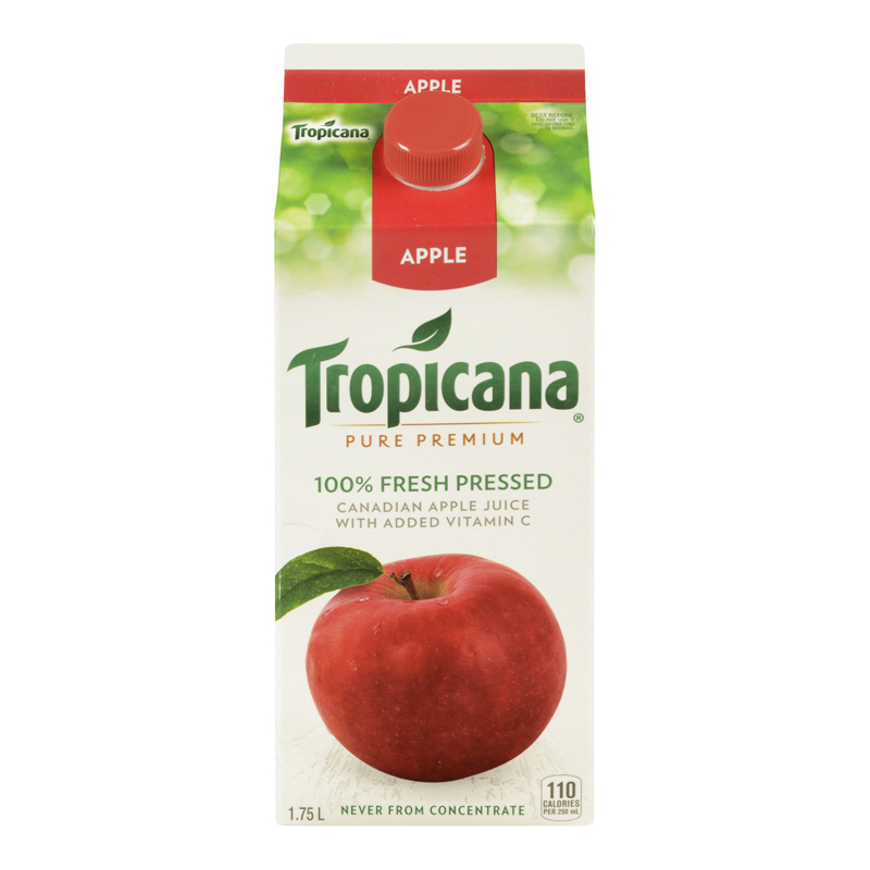 Tropicana Apple Juice (8-1.75 L) (jit) - Pantree Food Service