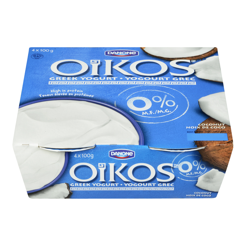 Danone Oikos 0% Coconut (24-100 g) (jit) - Pantree Food Service