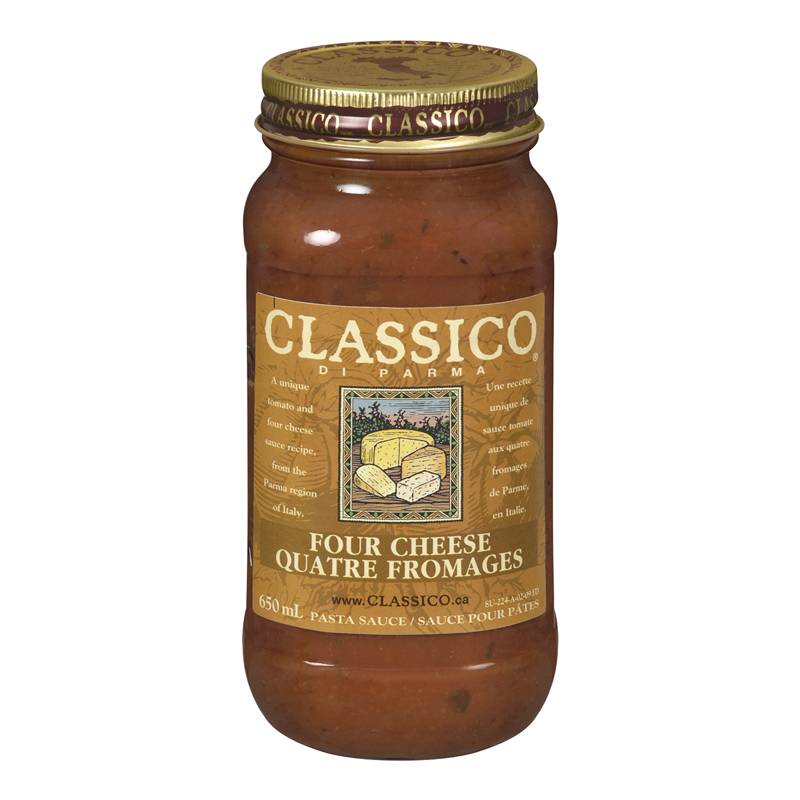 Classico Di Parma - Four Cheese Tomato Sauce (12-650 mL) (jit) - Pantree Food Service