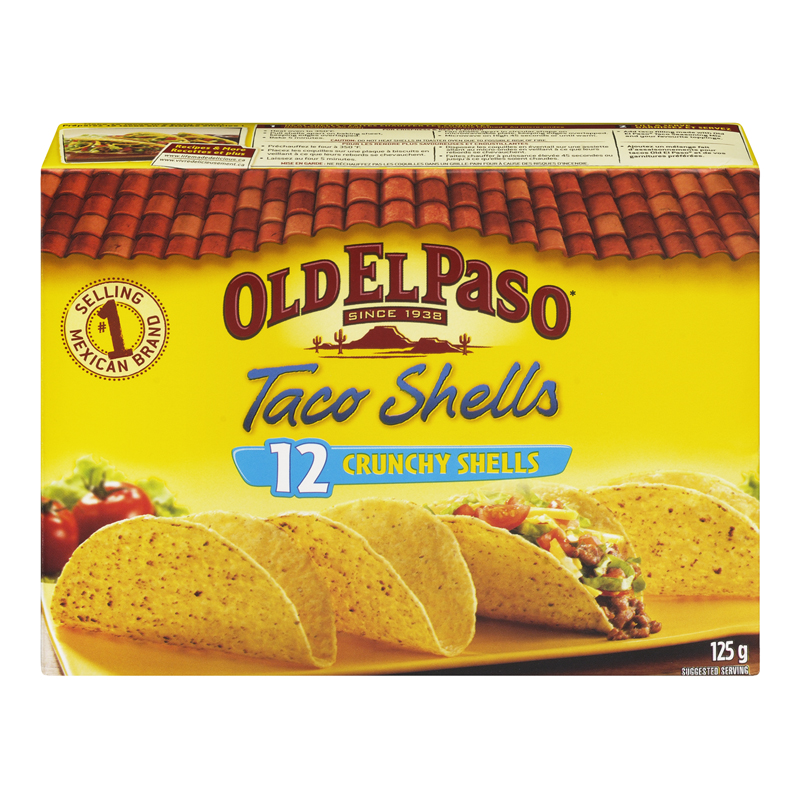 Old El Paso Taco Shells (12-125 g) (jit) - Pantree Food Service