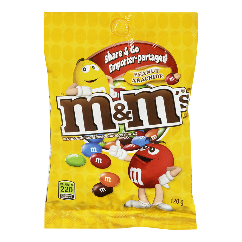 M&M Peanut Peg Pack (24-120 g) (jit) - Pantree Food Service