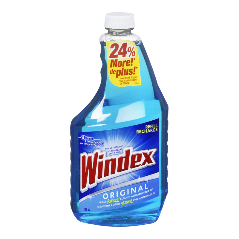 Windex Blue Refill (12-950 mL) (jit) - Pantree Food Service