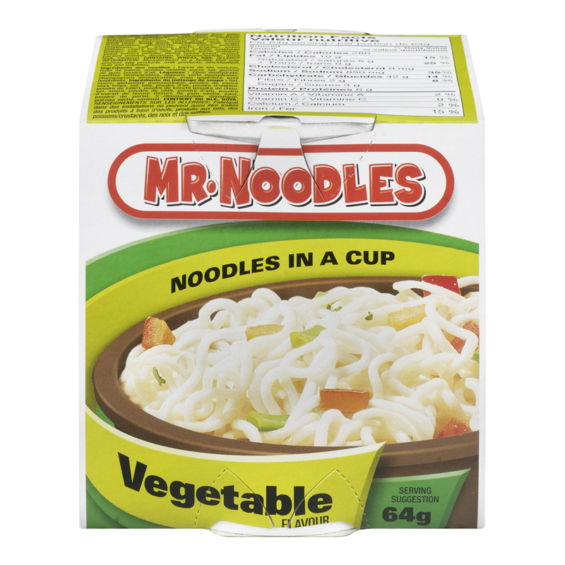 Mr. Noodle Soup Cup Garden Veg. (12-64 g) (jit) - Pantree Food Service