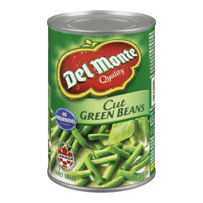 Del Monte Fresh Cut Green Beans (24-398 mL) (jit) - Pantree Food Service
