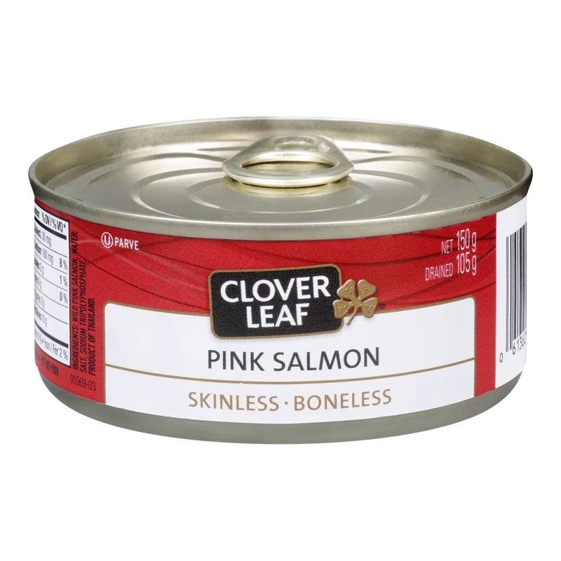 Clover Leaf Pink Salmon Skinless/Boneless (24-150 g) (jit) - Pantree Food Service