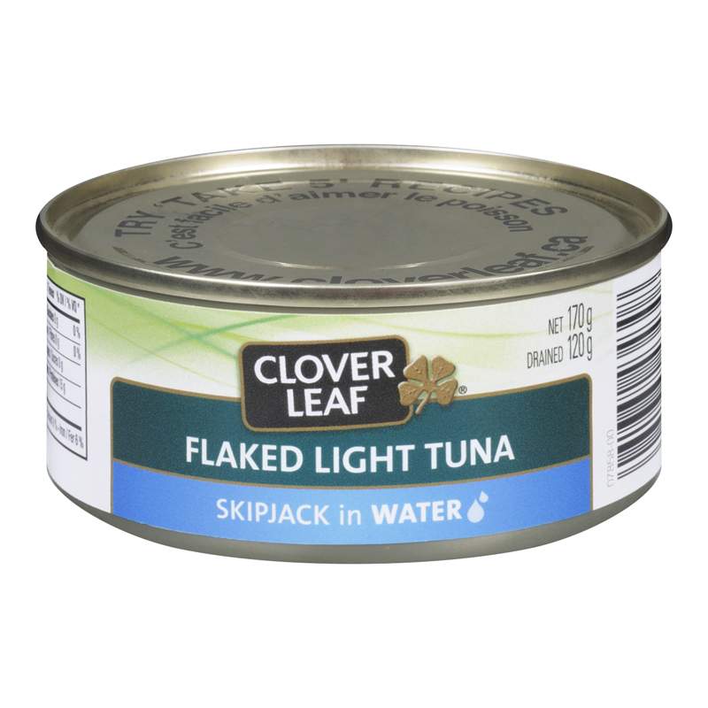 Clover Leaf Flaked Light Skipjack Tuna In Water (24-170 g) (jit) - Pantree Food Service