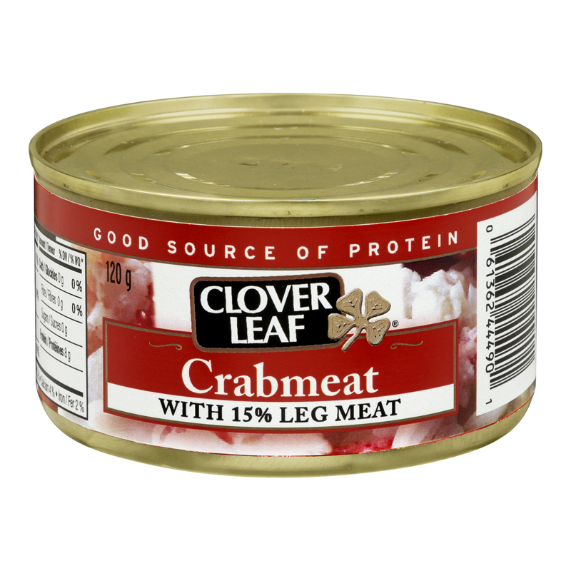 Clover Leaf Crabmeat With 15% Leg Meat (12-120 g) (jit) - Pantree Food Service