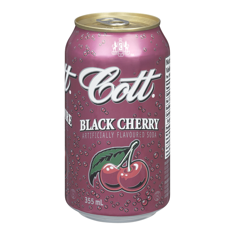 Cott's Black Cherry (12-355 mL) - Pantree Food Service