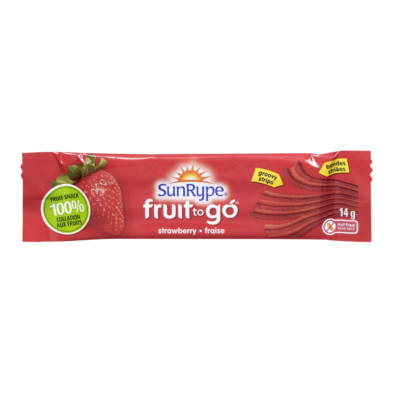 SunRype Fruit To Go Strawberry (Gluten Free, Peanut Free, Vegan) (154-14 g (Bars)) (jit) - Pantree Food Service