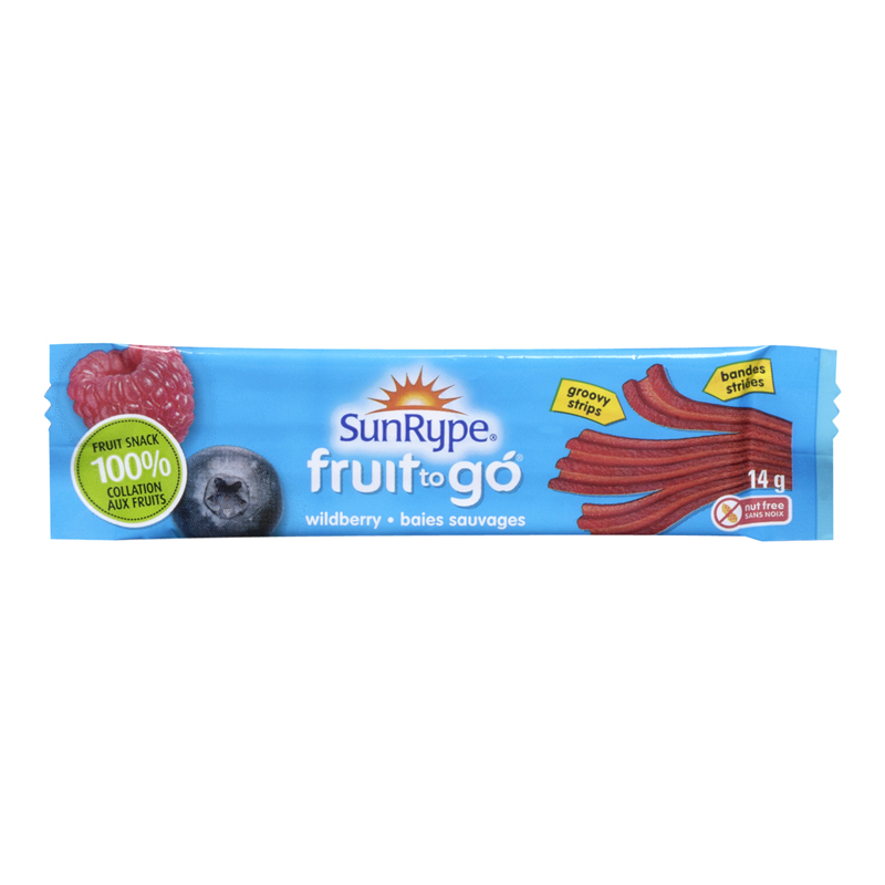 SunRype Fruit To Go Wildberry (Gluten Free, Peanut Free, Vegan) (154-14 g (Bars)) (jit) - Pantree Food Service