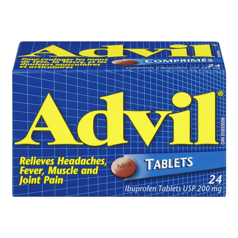 Advil Tablets (1-24 ea) (jit) - Pantree Food Service
