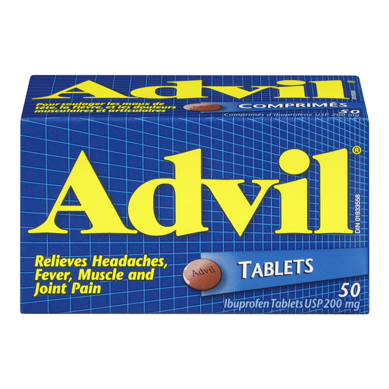 Advil Tablets 200mg (1-50 ea) (jit) - Pantree Food Service