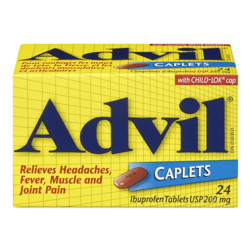Advil Caplets (1-24 Caplets) - Pantree Food Service