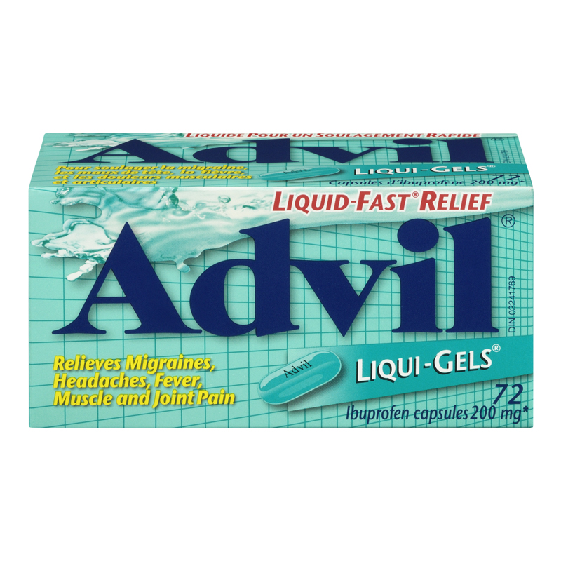 Advil Liquid Gels (1-72 ea) (jit) - Pantree Food Service