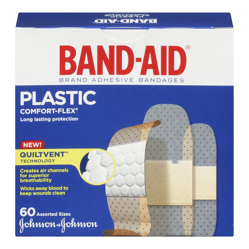 Band Aid Plastic Comfort Flex (1-60 ea) (jit) - Pantree Food Service