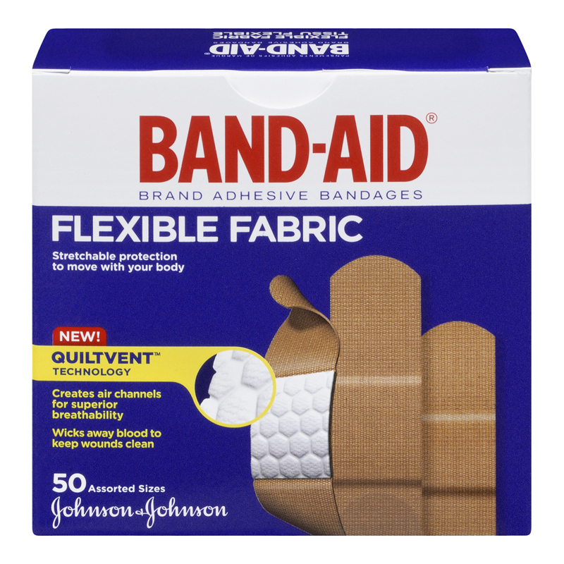 Bandaid Fabric Bandages (6-50s (6 boxes of 50)) (jit) - Pantree Food Service
