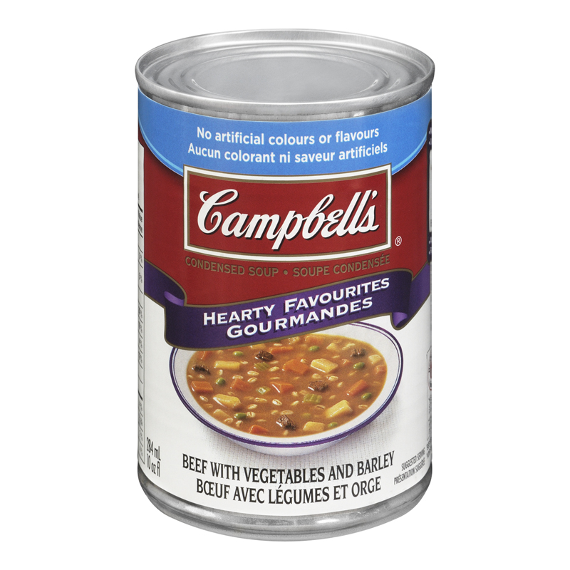 Campbell's Soup Beef, Vegetable & Barley (12-284 mL) (jit) - Pantree Food Service