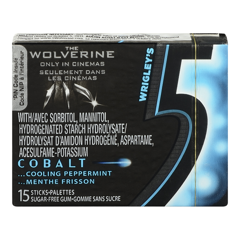5 Gum Cobalt Peppermint (10 Packs) (jit) - Pantree Food Service