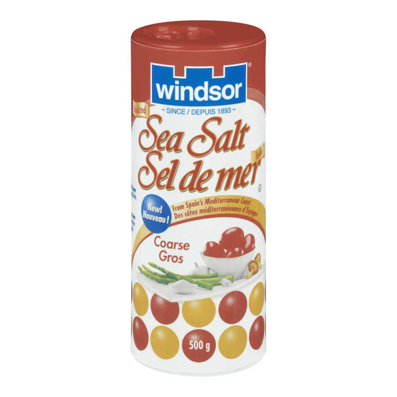 Windsor Sea Salt Coarse (12-500 g) (jit) - Pantree Food Service