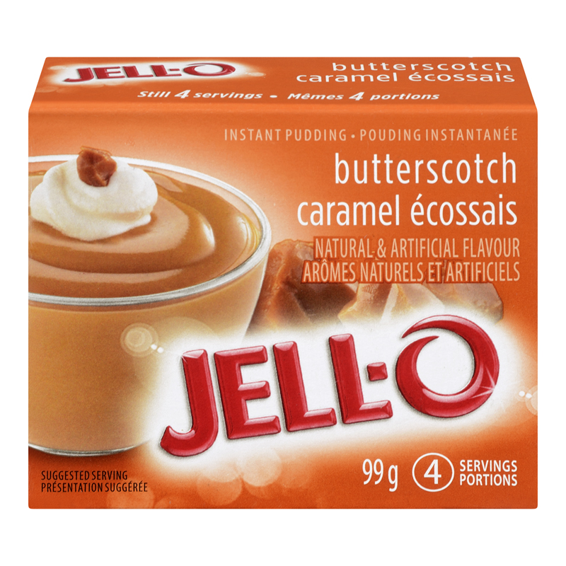 Jello Instant Pudding Butterscotch (24-99 g) (jit) - Pantree Food Service