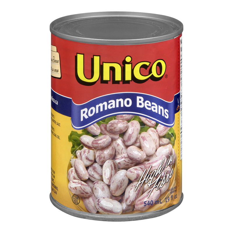 Unico Romano Beans (24-540 mL) - Pantree Food Service