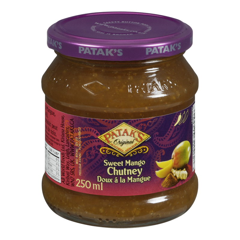 Pataks Sweet Mango Chutney (6-250 mL) (jit) - Pantree Food Service