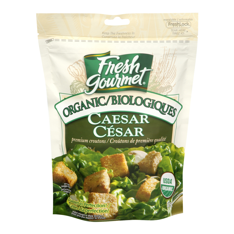 Fresh Gourmet Organic Caesar Croutons (9-128 g) (jit) - Pantree Food Service