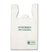 White Bio-degradable Bag With Handle (1000's) (jit) - Pantree Food Service