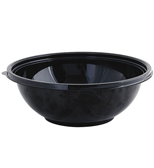 10 Lb (160 Oz) Black Round Plastic Bowl (50 Per Case) (jit) - Pantree Food Service