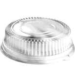 12" Clear 3.5" High Onyx Plastic Dome Tray Lids (36 Per Case) (jit) - Pantree Food Service
