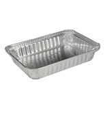 6x8" Oblong Foil Container (2 1/4 LB) (500 Per Case) (jit) - Pantree Food Service