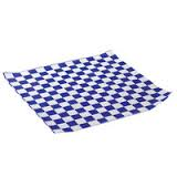 Basket Liner 12''x12" Blue Check (1000 Sheets) (jit) - Pantree Food Service