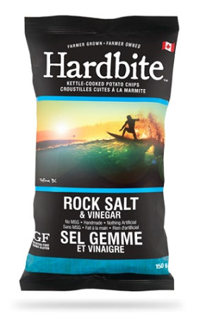 Hardbite Rock Salt & Vinegar Potato Chips (Gluten Free, Non-GMO) (15 - 150 g) (jit) - Pantree Food Service