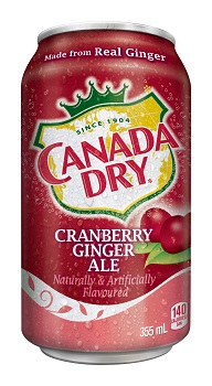 Canada Dry Ginger Ale Cranberry (12x355ml) - Pantree Food Service