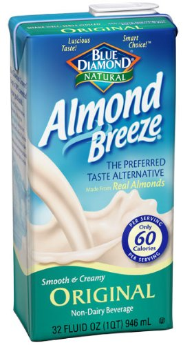 Blue Diamond Shelf-Stable Almond Breeze Almond Milk - Original (Gluten Free, Peanut Free, Non-GMO, Kosher, Vegan) (12-946 mL) - Pantree Food Service
